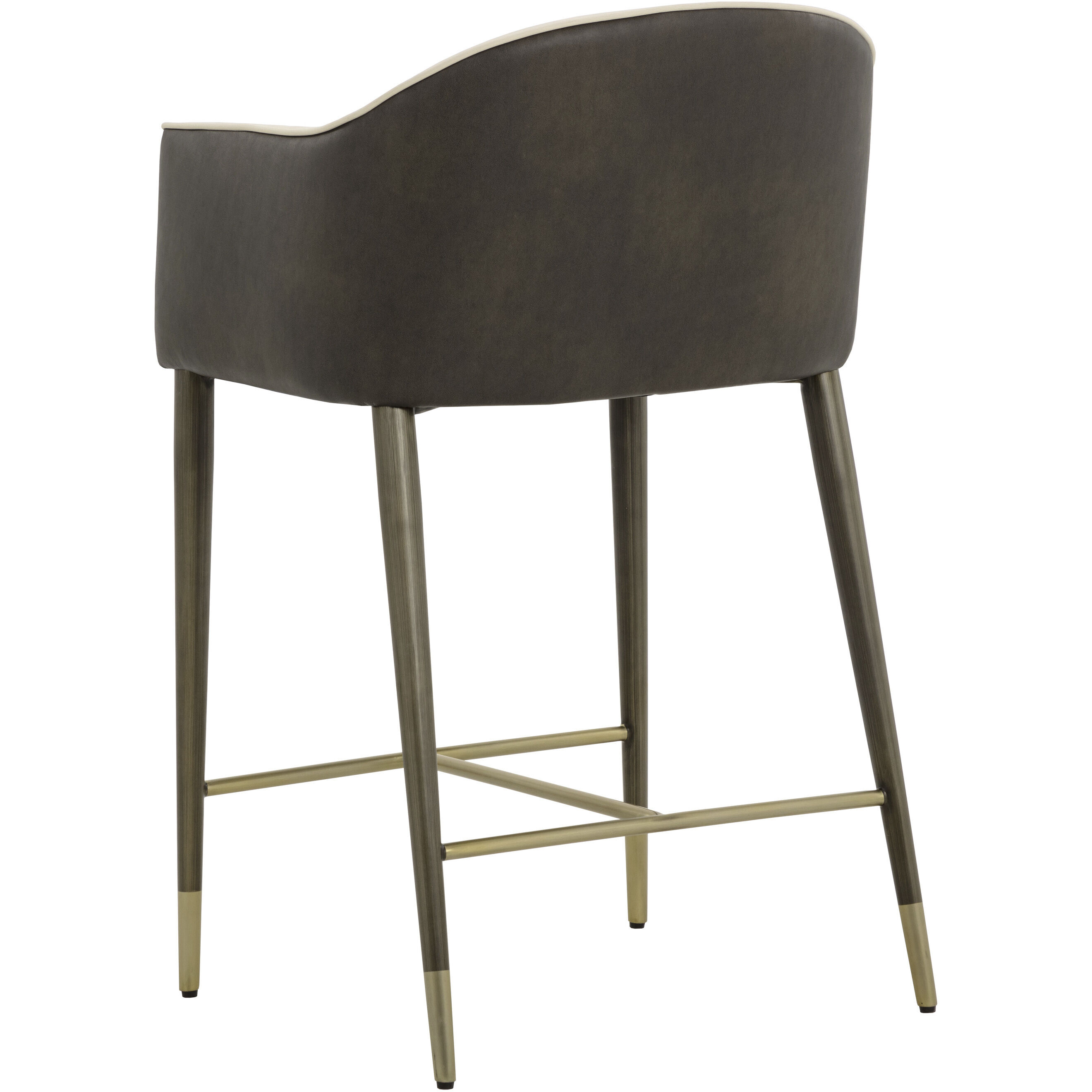 Kylin 37.5 inch Dillon Cream / Bravo Ash Counter Stool